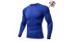 Men Long Sleeve Compression Shirt Royal