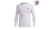 Men Long Sleeve Compression Shirt White