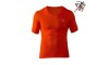 Men Short Sleeve Compression Shirt Orange