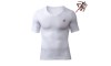 Men Short Sleeve Compression Shirt White
